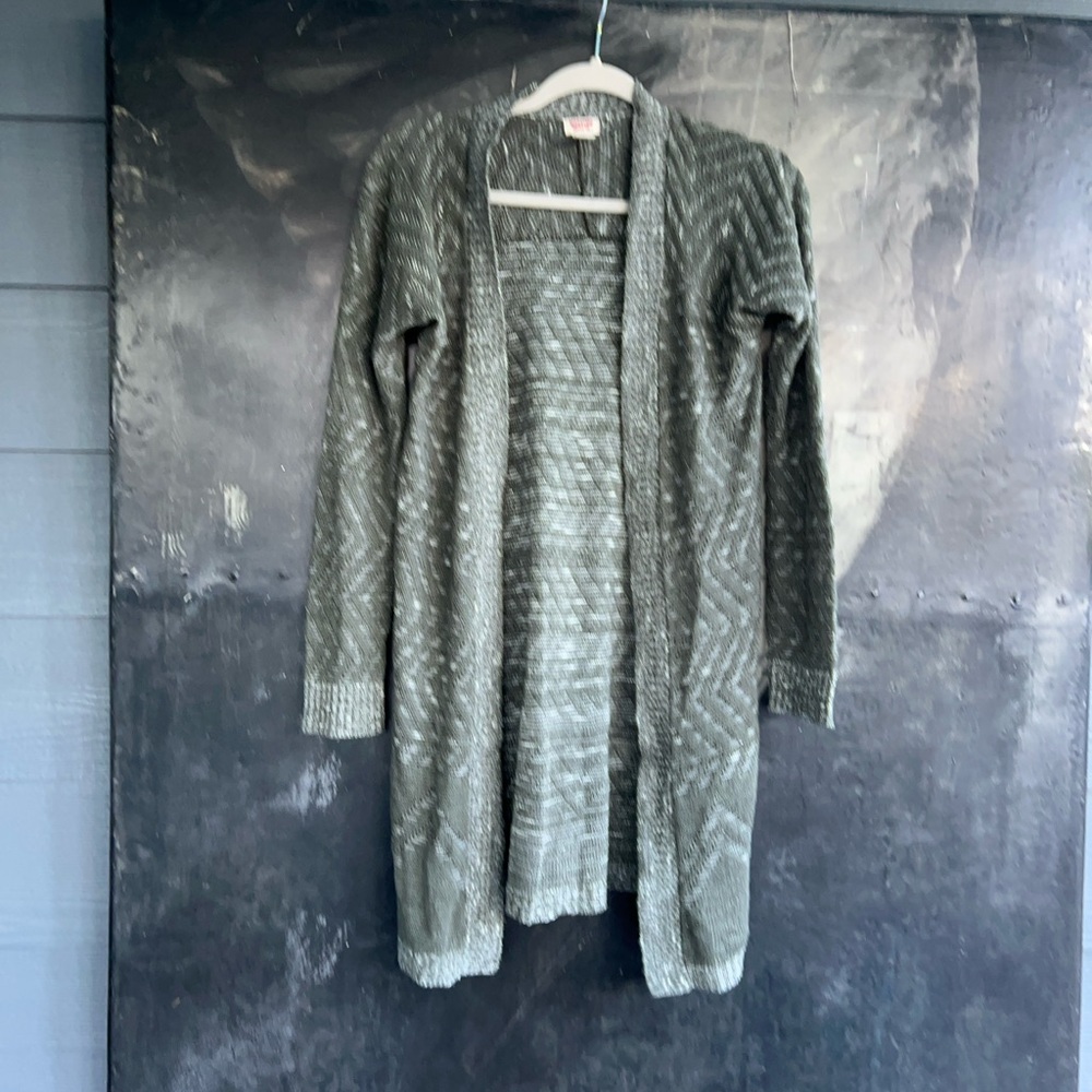 Mossimo Women's Gray Open-Front Sweater sz S